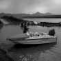 Henrik Brahe || Iraq 2015. The Rania Plain. Speedboat for survey at the Dokan lake. || ©